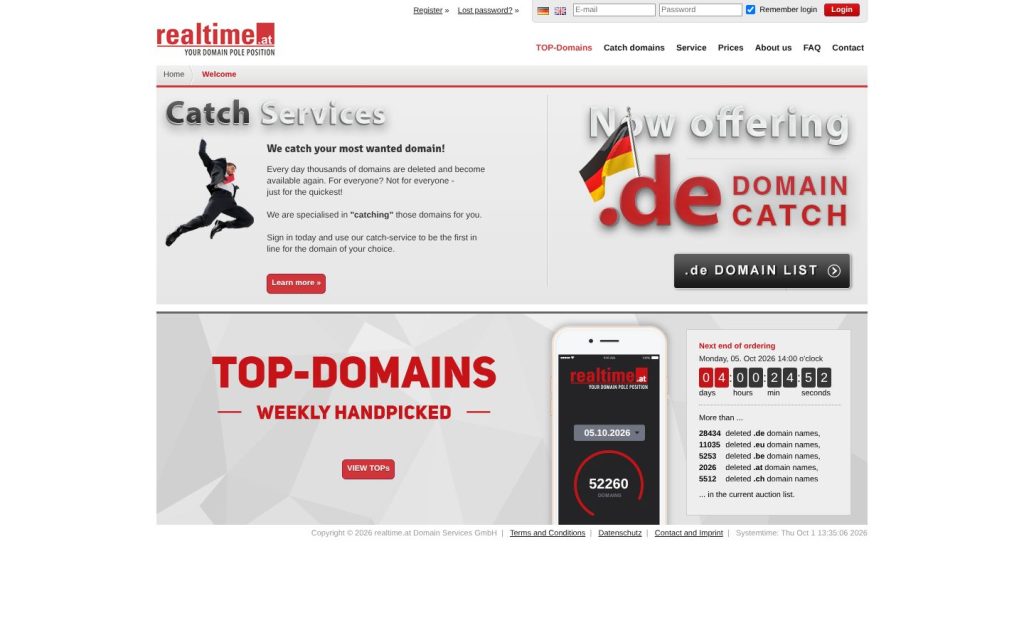 The realtime.at website