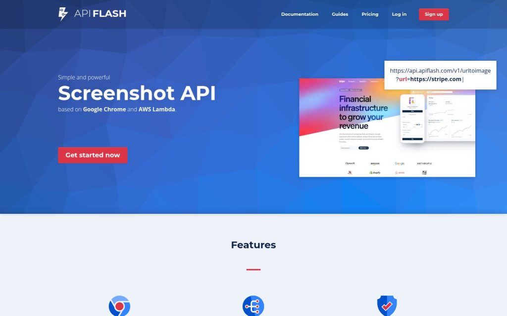 The apiflash.com website