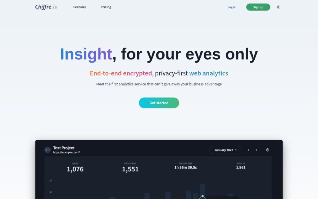 The chiffre.io website