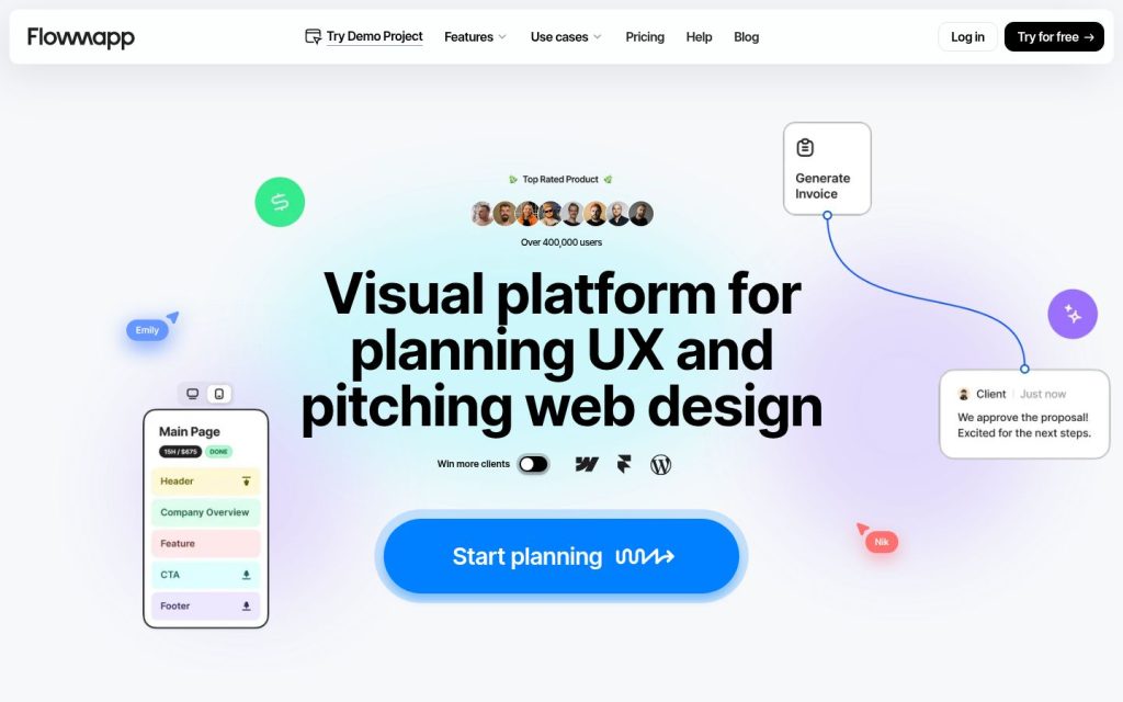 The flowmapp.com website