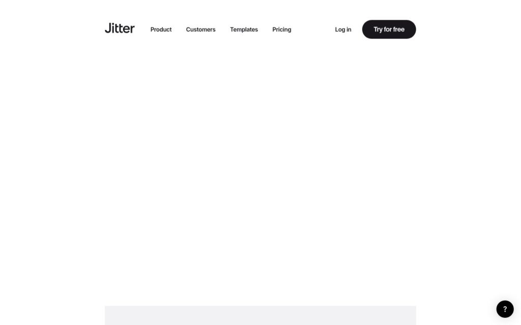 The jitter.video website