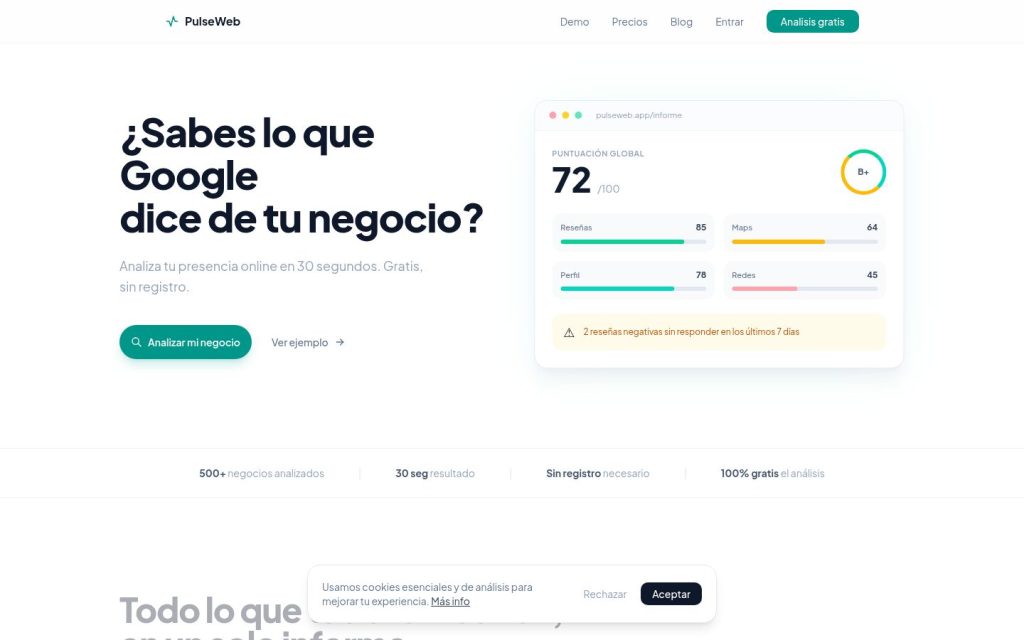 The pulseweb.app website