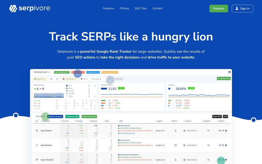 The serpivore.com website