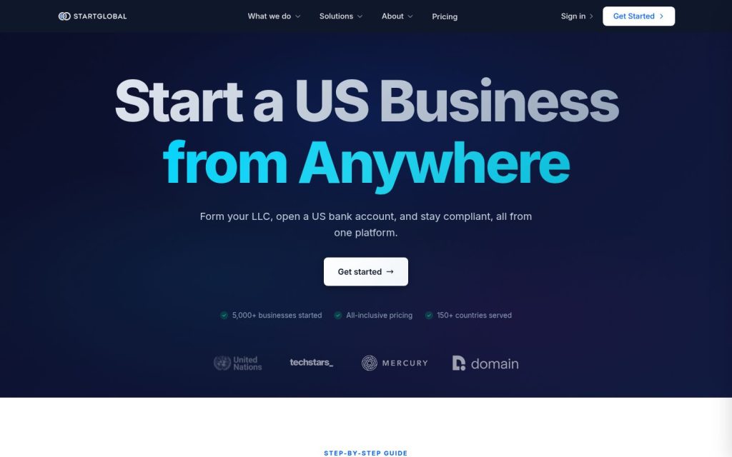 The startglobal.co website