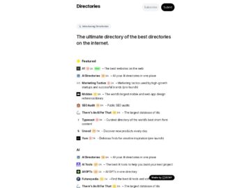 Directories.so Homepage