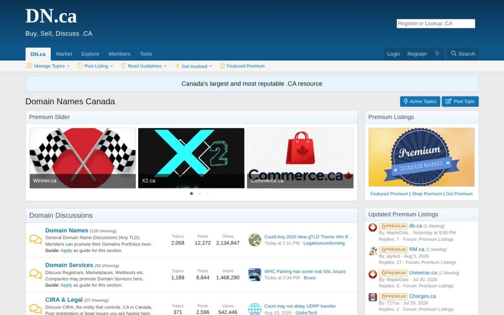 The dn.ca website