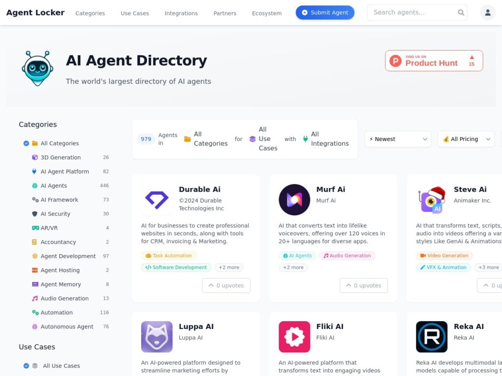 The agentlocker.ai website