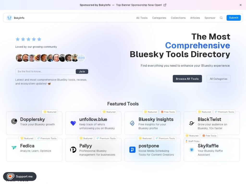 The bskyinfo.com website