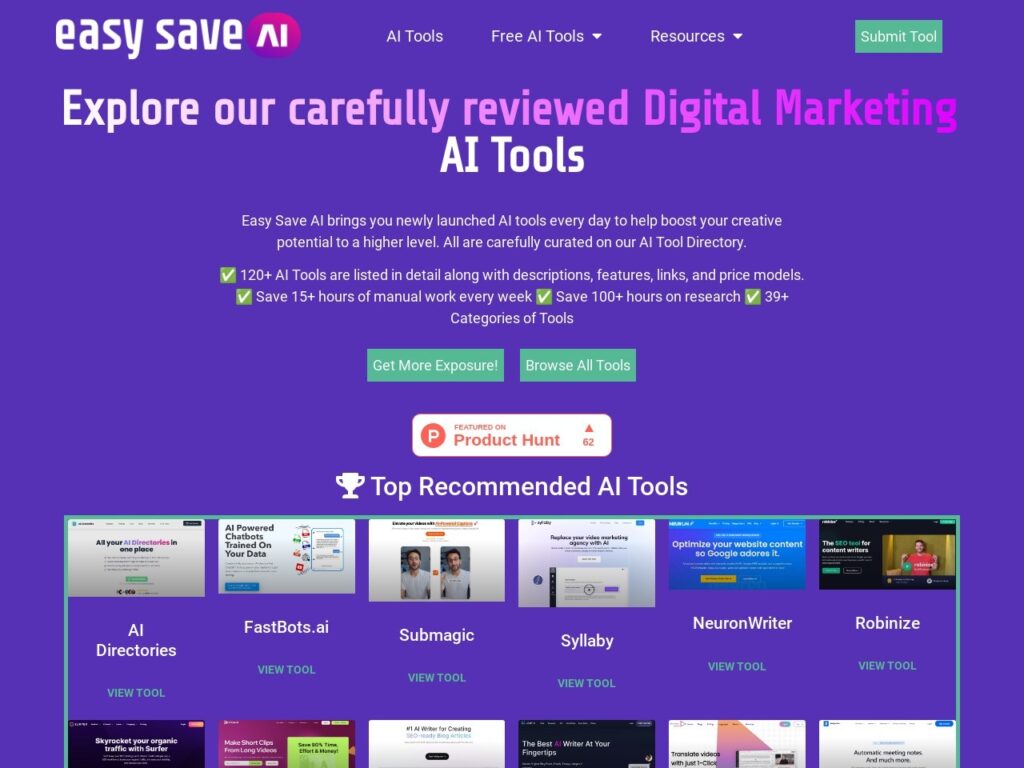 The easysaveai.com website