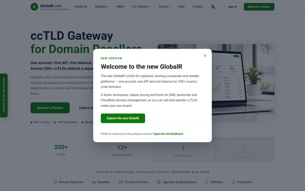 The globalr.com website